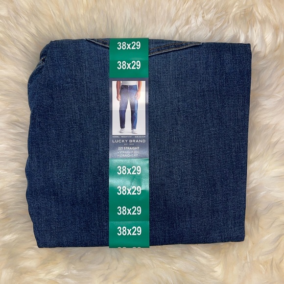 Men’s Lucky Brand 221 Straight Leg Jeans, Ludgate Blue - Picture 8 of 13